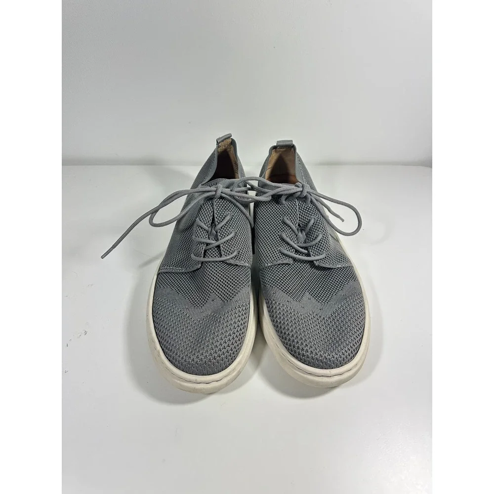 Born Shoes Mens Knit Sneakers Grey Lace‎ Up Casual Shoes BM0000622 Size 11.5 M